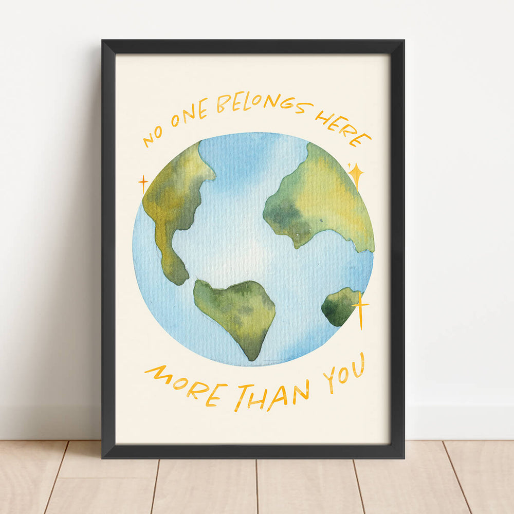 Personne n'a sa place ici plus que vous